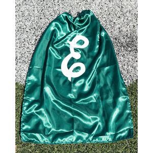 Eastern Michigan Eagles Script E kids superhero green cape new
